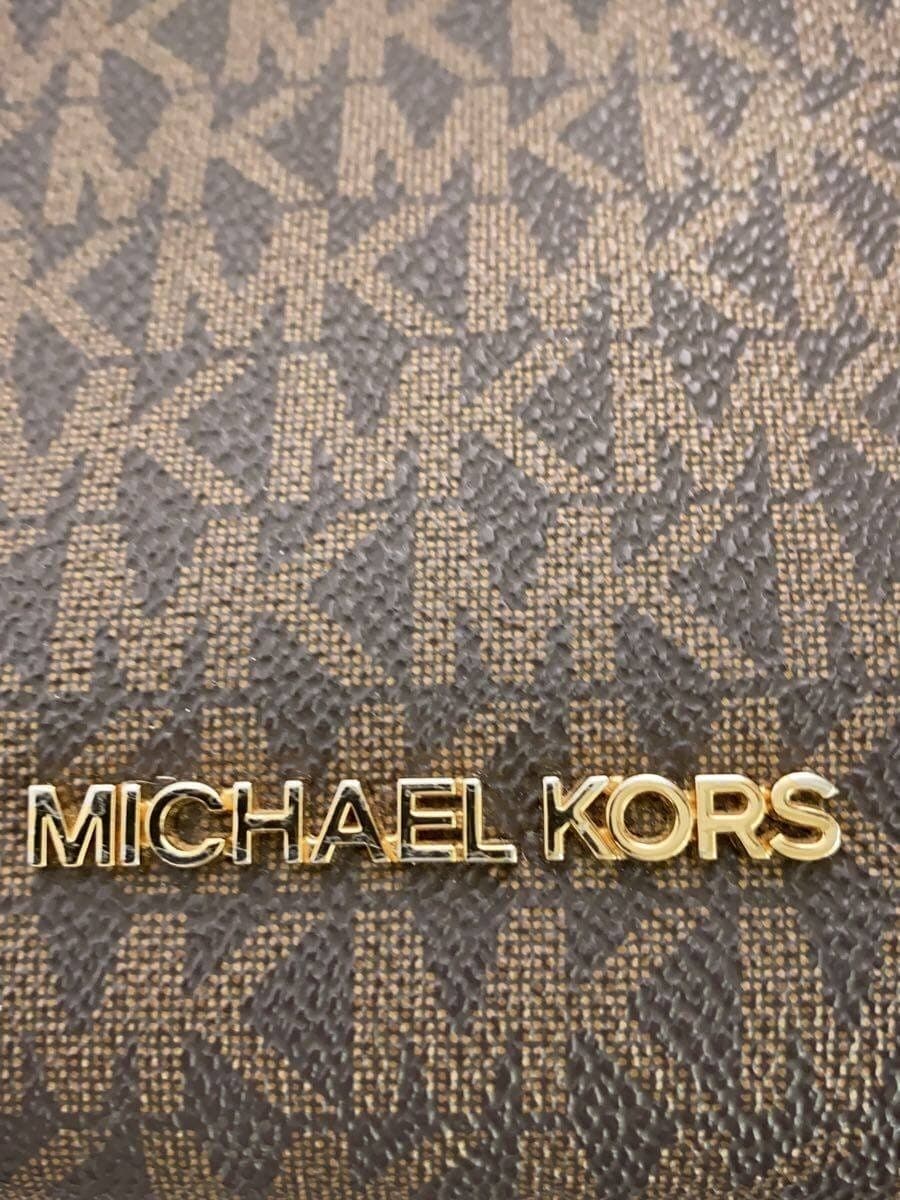 MICHAEL KORS Shoulder Bag PVC BRW All-over Pattern 4