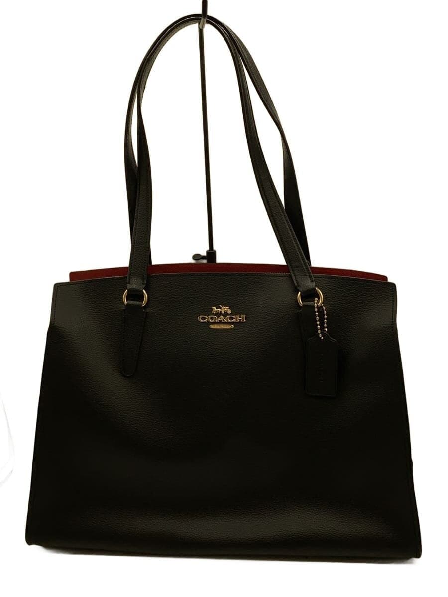 COACH Tote Bag BLK Solid C4077