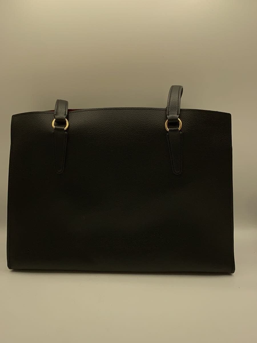 COACH Tote Bag BLK Solid C4077 3