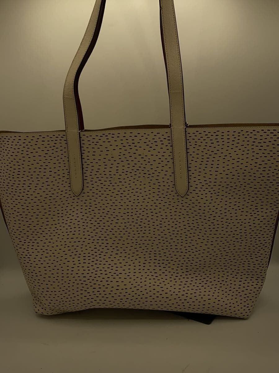 COACH tote bag leather WHT K2081-C0895 3