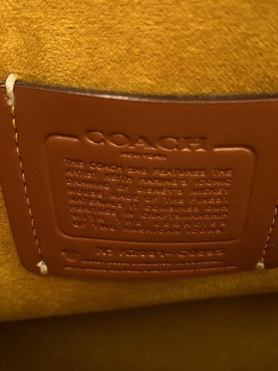 COACH tote bag leather WHT K2081-C0895 5