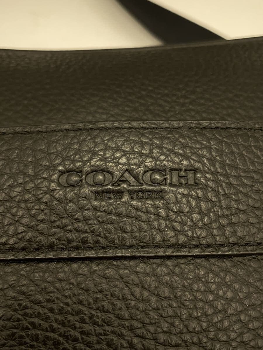 COACH shoulder bag leather BLK F24876 5