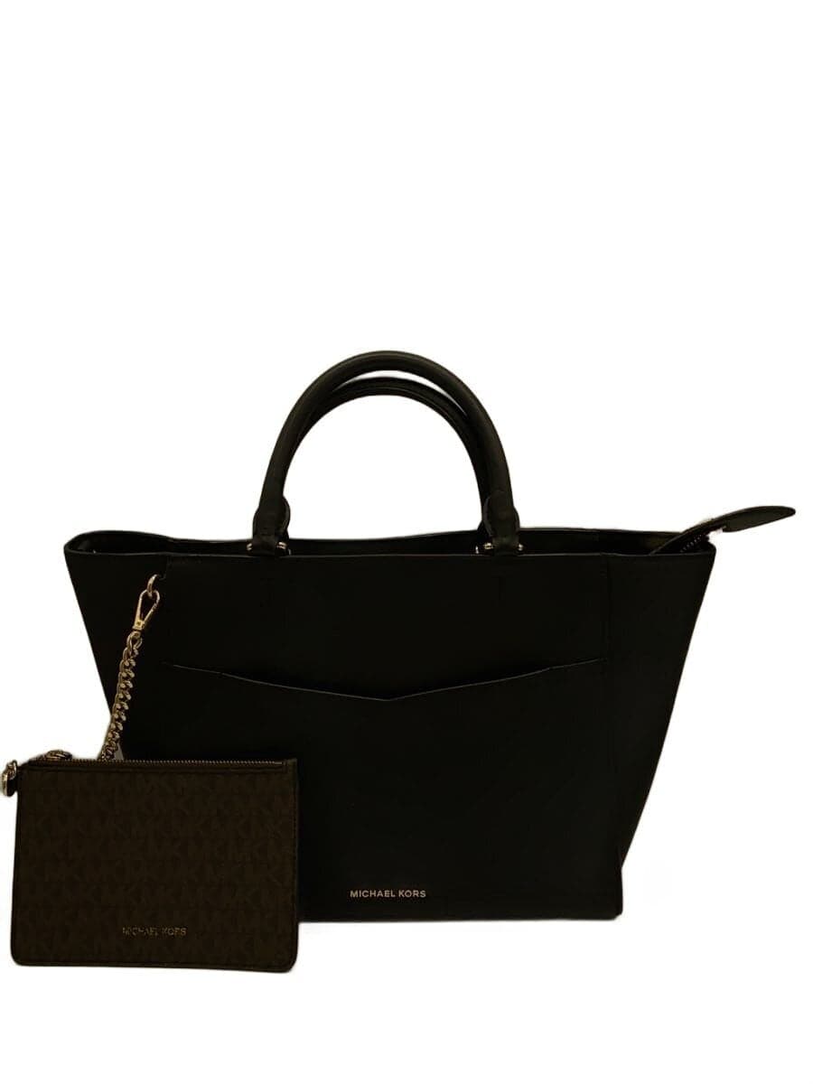 MICHAEL KORS tote bag leather BLK