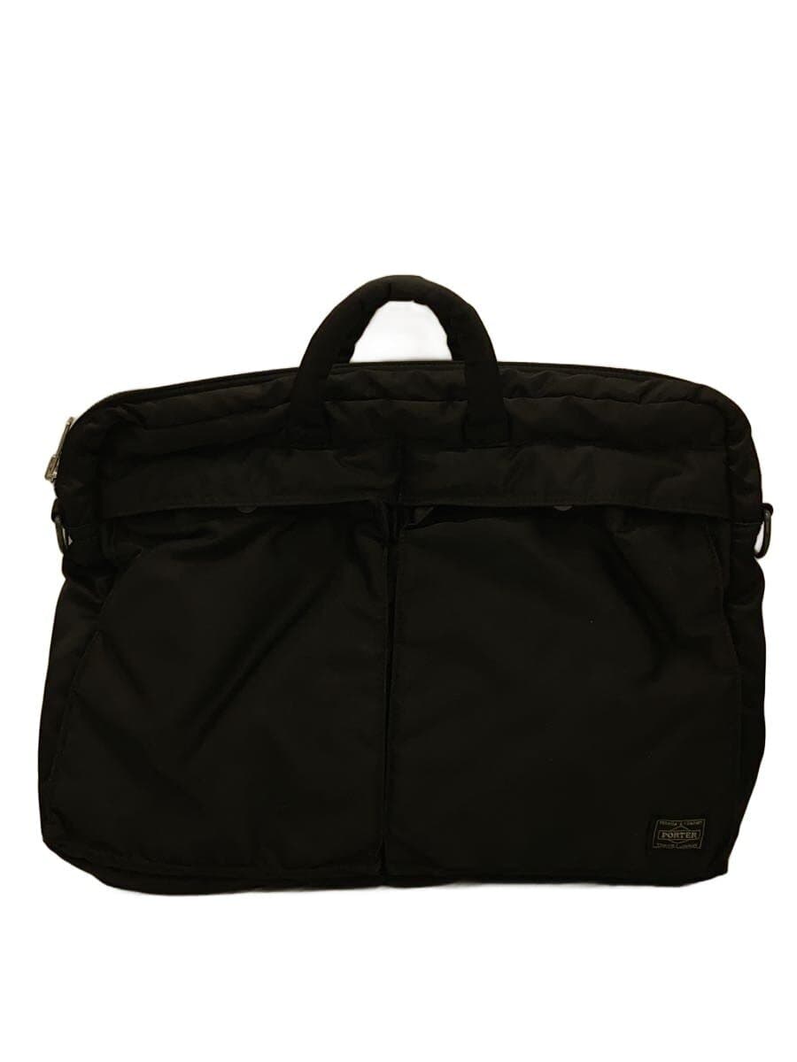 PORTER briefcase nylon BLK plain shoulder missing