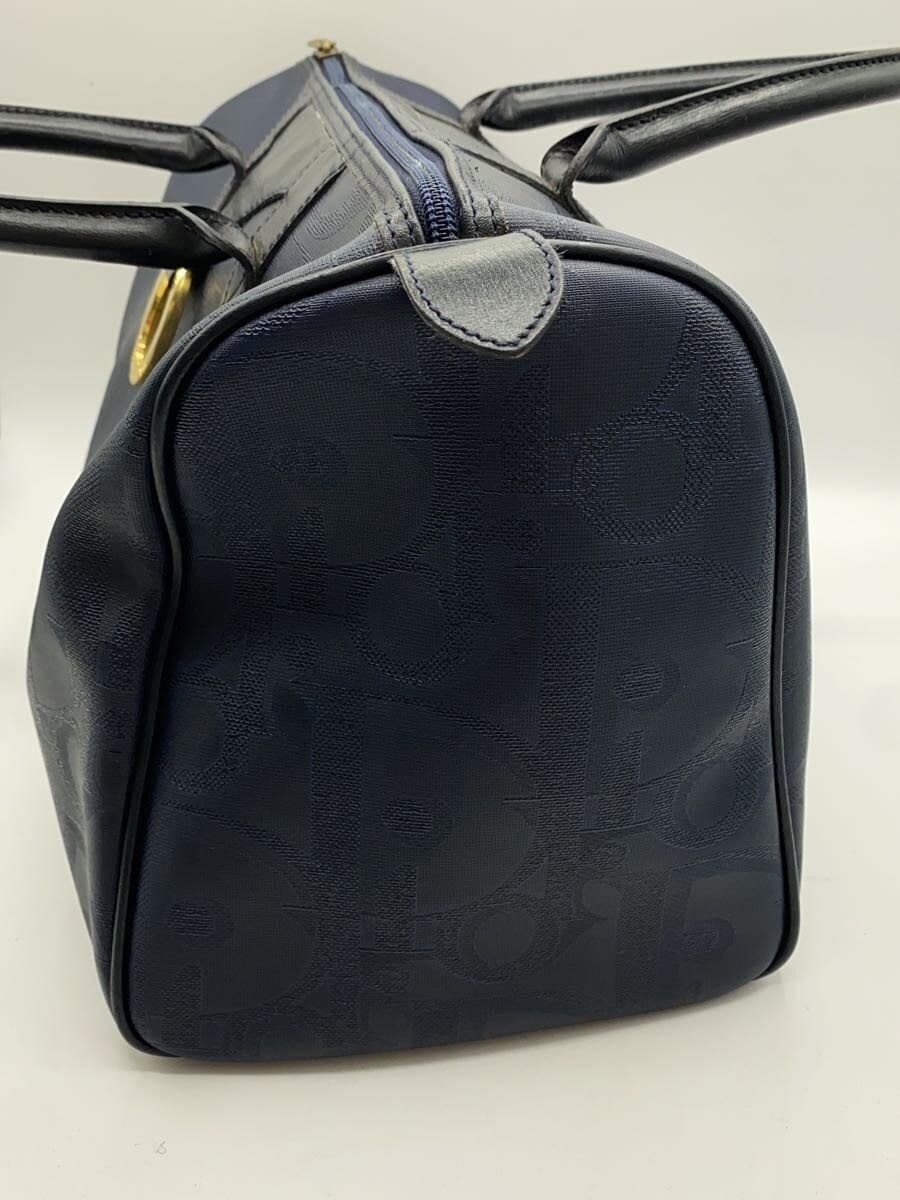 Christian Dior Boston Bag PVC Navy All-over Pattern 2