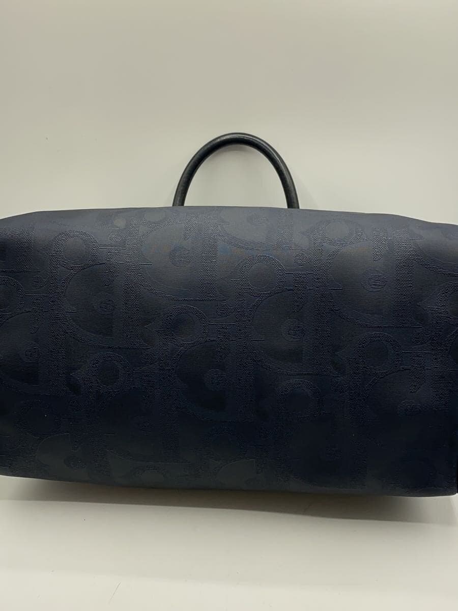 Christian Dior Boston Bag PVC Navy All-over Pattern 4