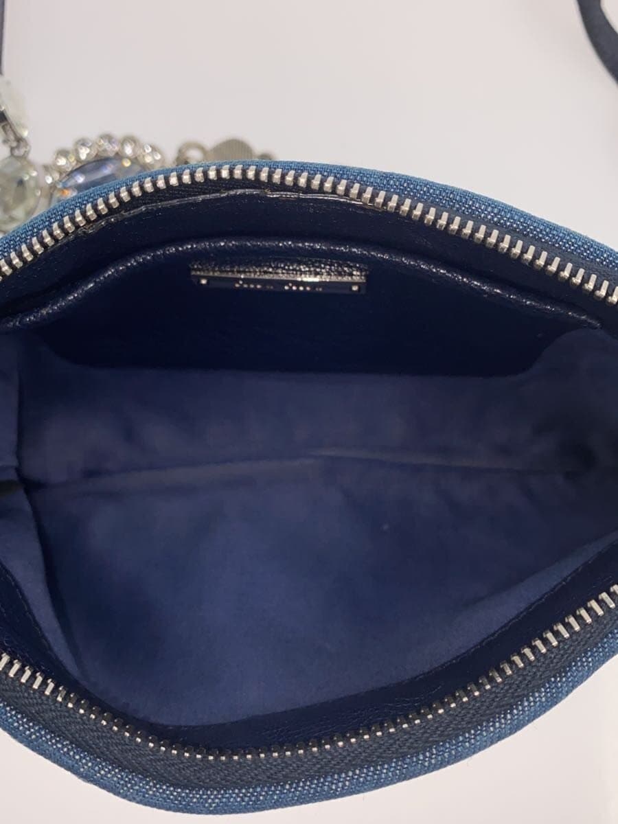 MIU MIU Shoulder Bag Denim IDG Solid 6
