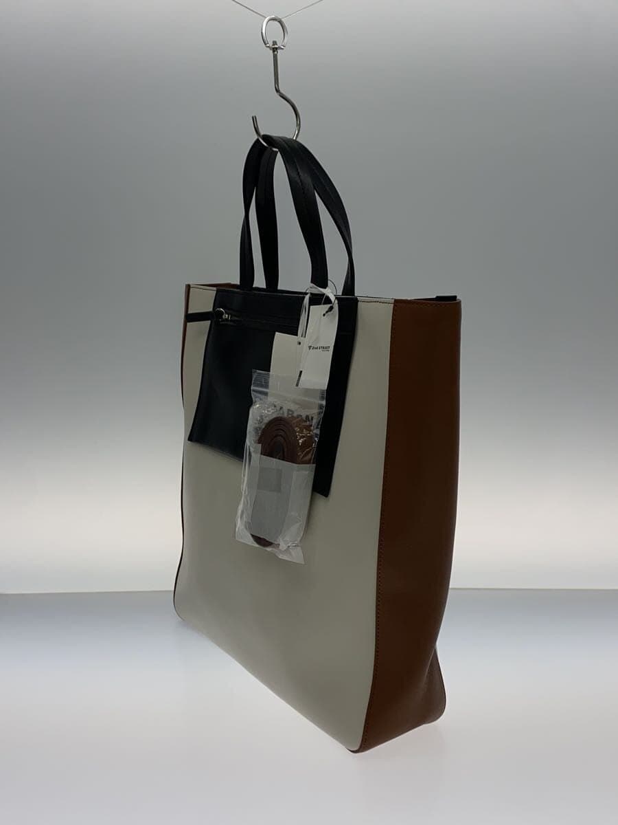 CA Ba N Pocket Tote Bag WHT 49-03-31-03004 2