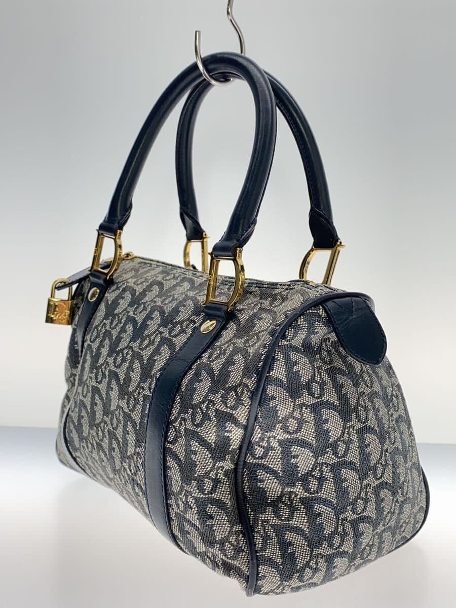 Christian Dior Boston Bag Canvas GRY All-over Pattern 2