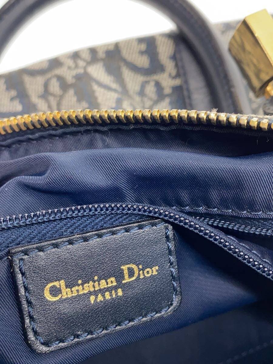 Christian Dior Boston Bag Canvas GRY All-over Pattern 5