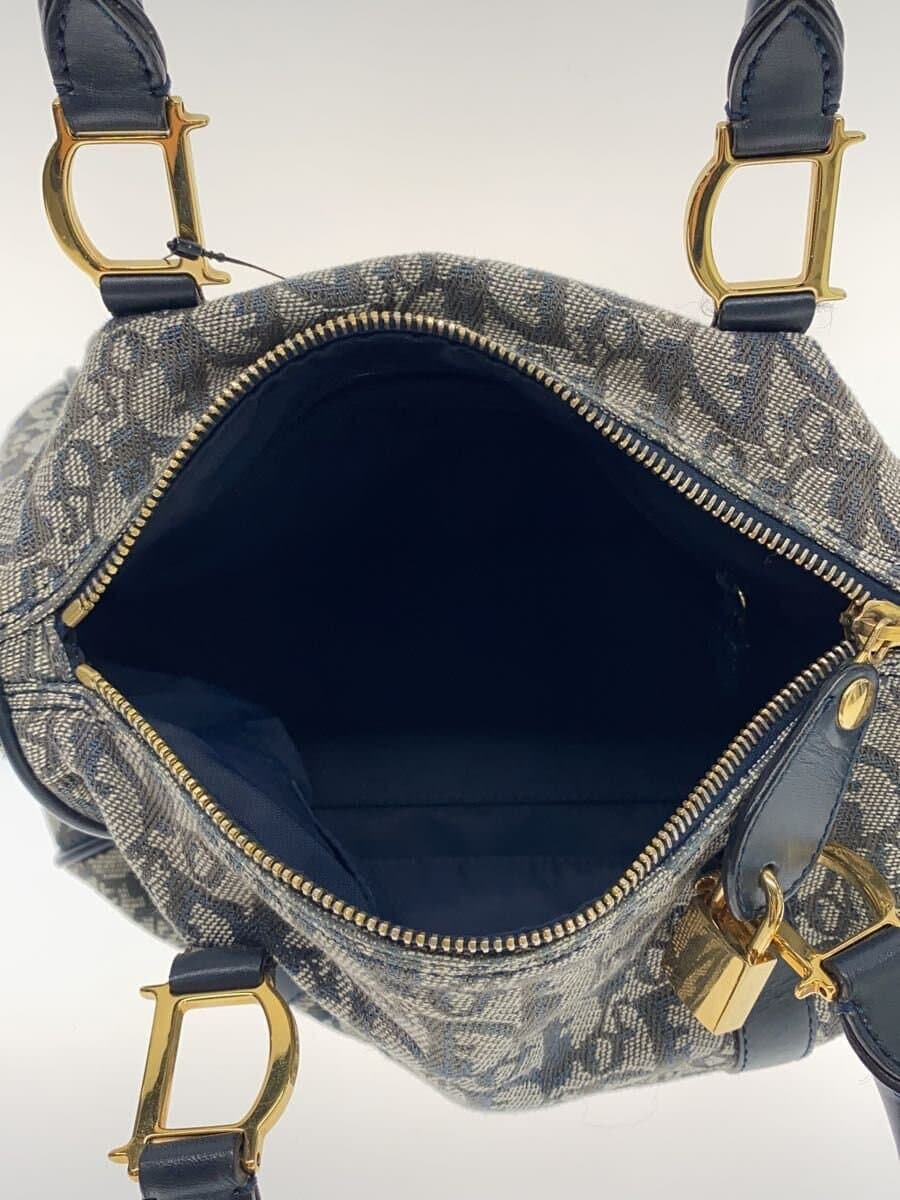 Christian Dior Boston Bag Canvas GRY All-over Pattern 6