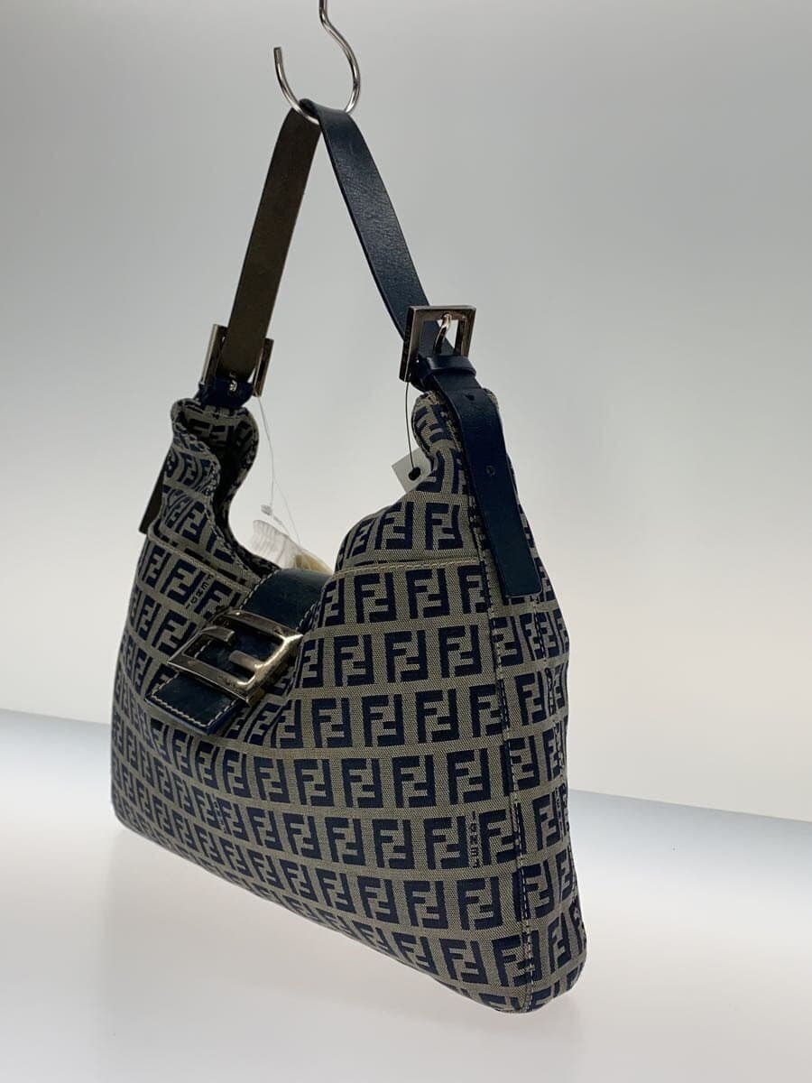 FENDI shoulder bag canvas GRY 2