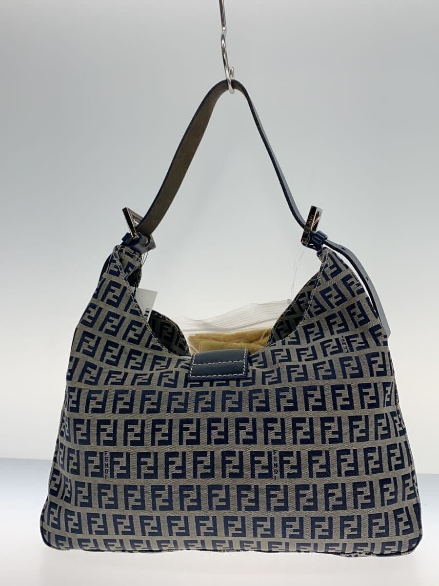 FENDI shoulder bag canvas GRY 3