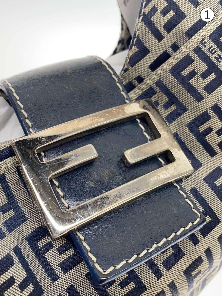 FENDI shoulder bag canvas GRY 5