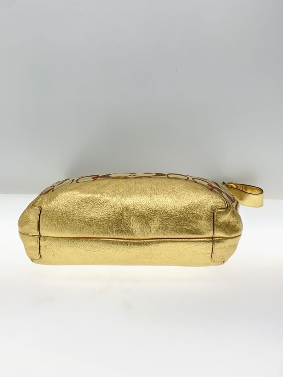 COACH Shoulder Bag Canvas BEG F18884 4