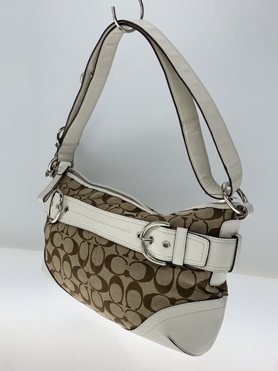 COACH Shoulder Bag Canvas GRY F07077 2