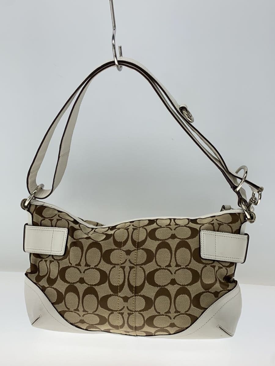 COACH Shoulder Bag Canvas GRY F07077 3