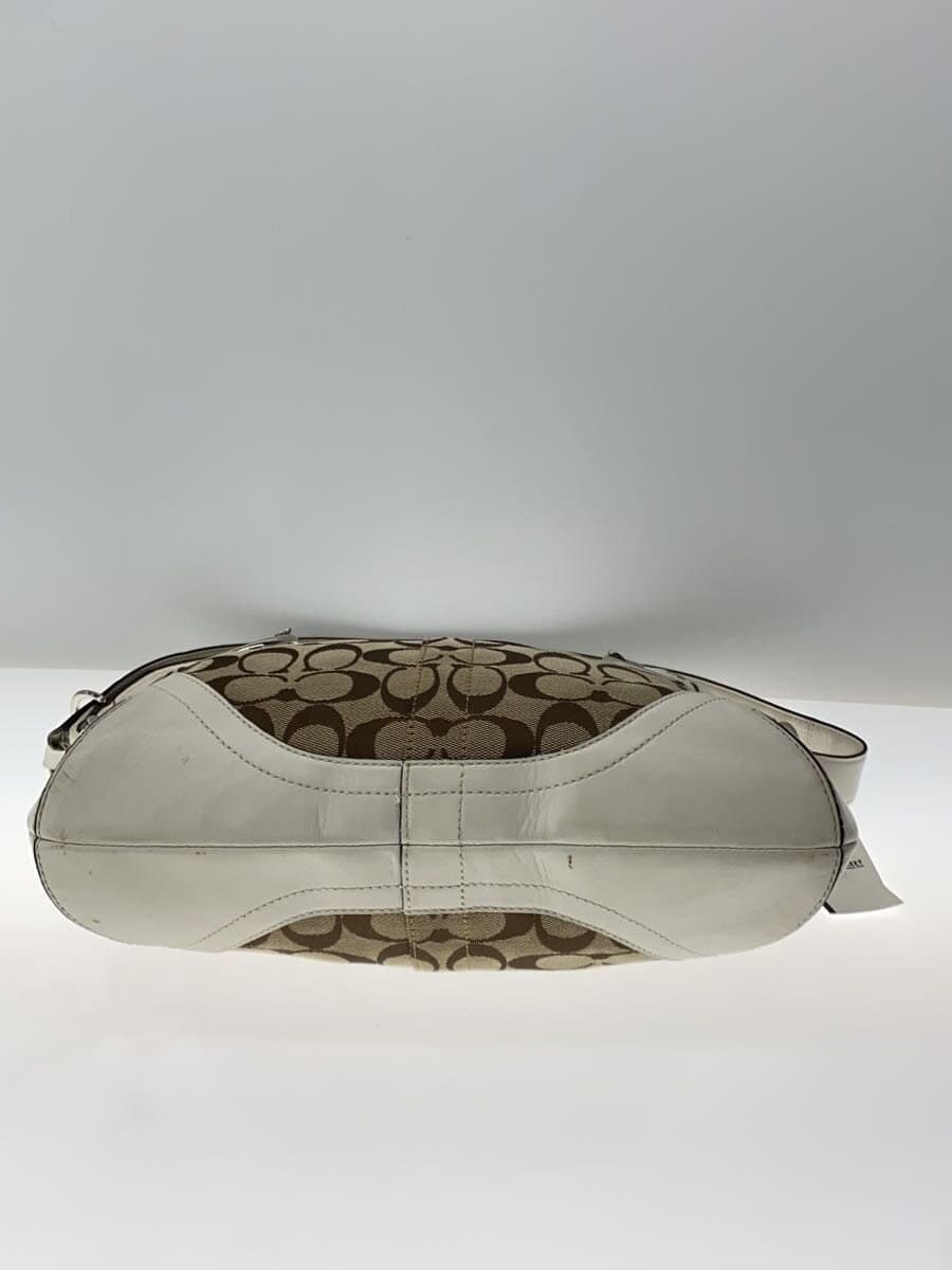 COACH Shoulder Bag Canvas GRY F07077 4