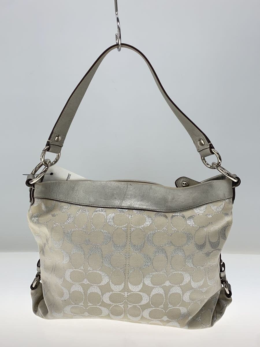 COACH Shoulder Bag Canvas GRY F16502 3