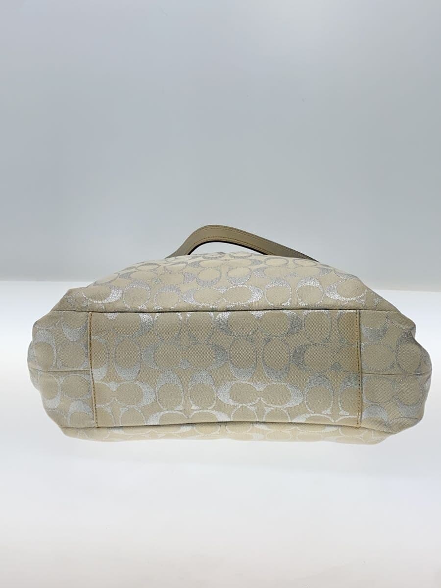 COACH Shoulder Bag Canvas GRY F16502 4