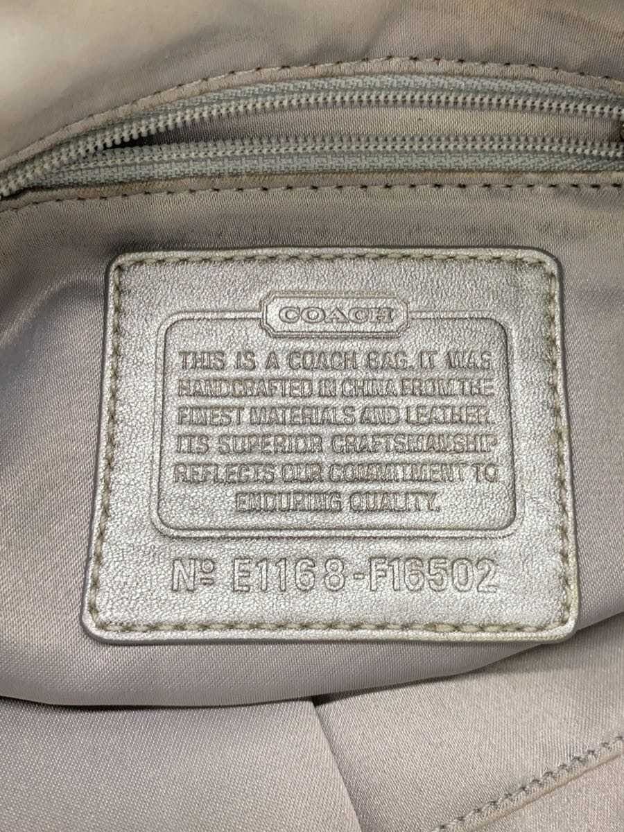 COACH Shoulder Bag Canvas GRY F16502 5