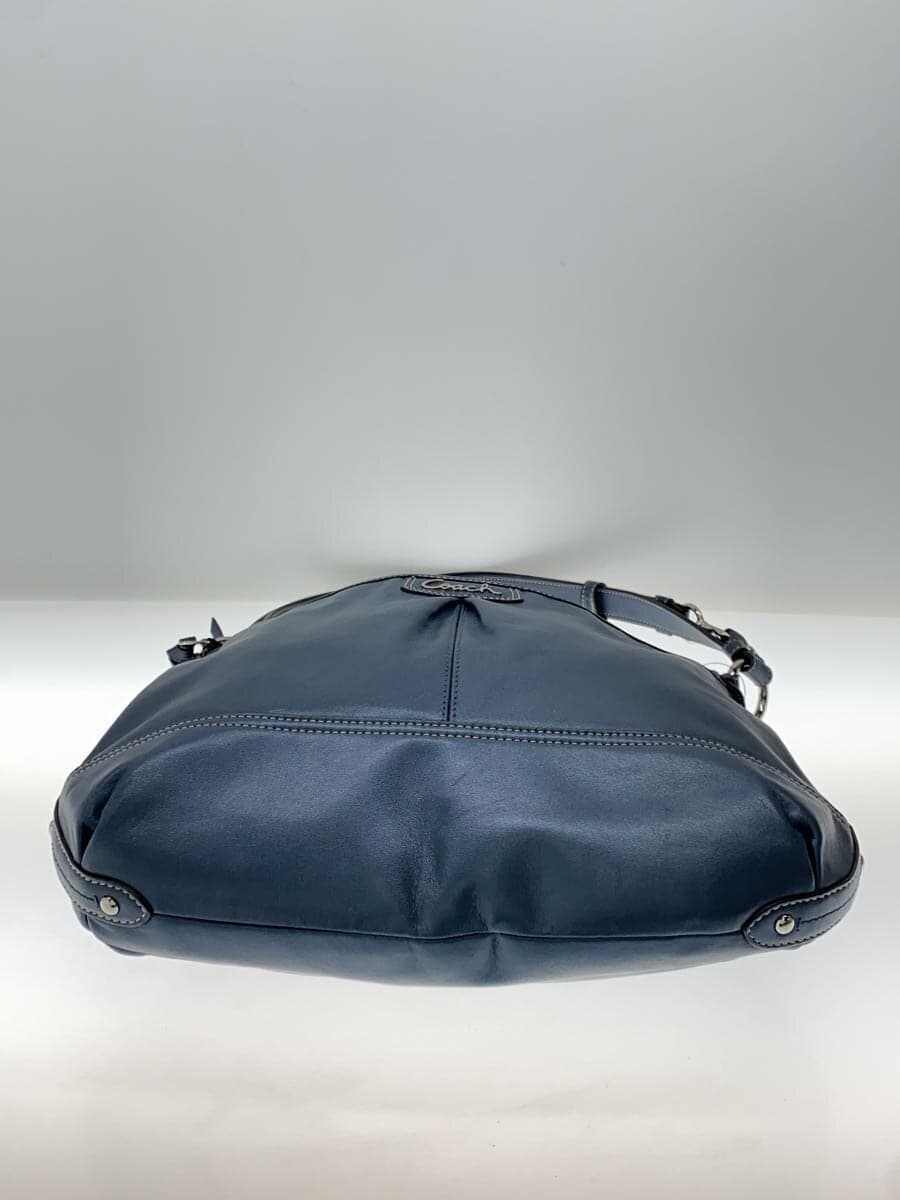 COACH Shoulder Bag Leather NVY Plain F19726 4