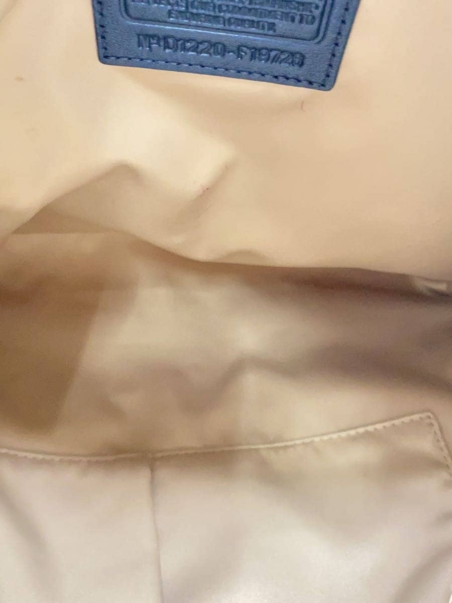 COACH Shoulder Bag Leather NVY Plain F19726 6