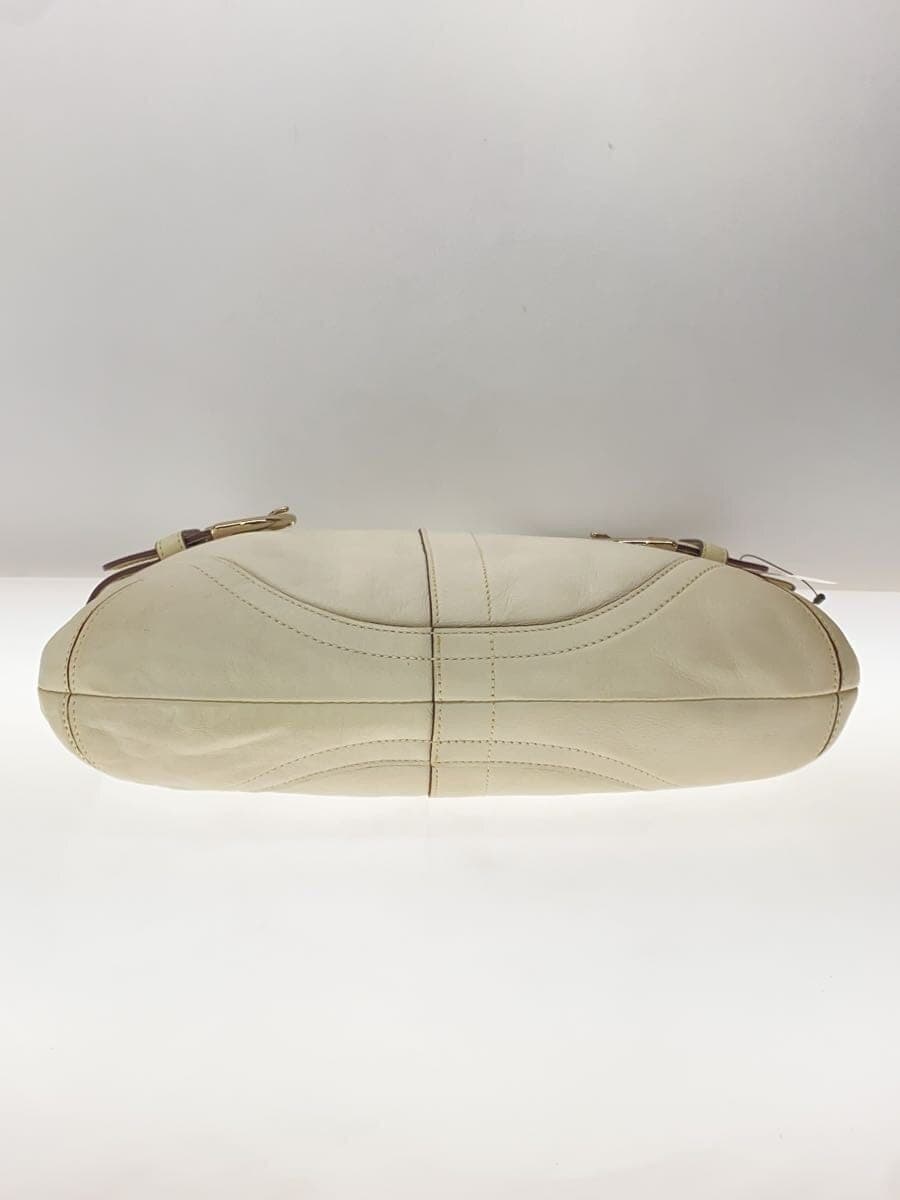 COACH Shoulder Bag Leather WHT Solid 9412 4