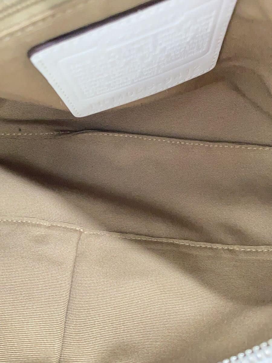 COACH Shoulder Bag Leather WHT Solid 9412 6