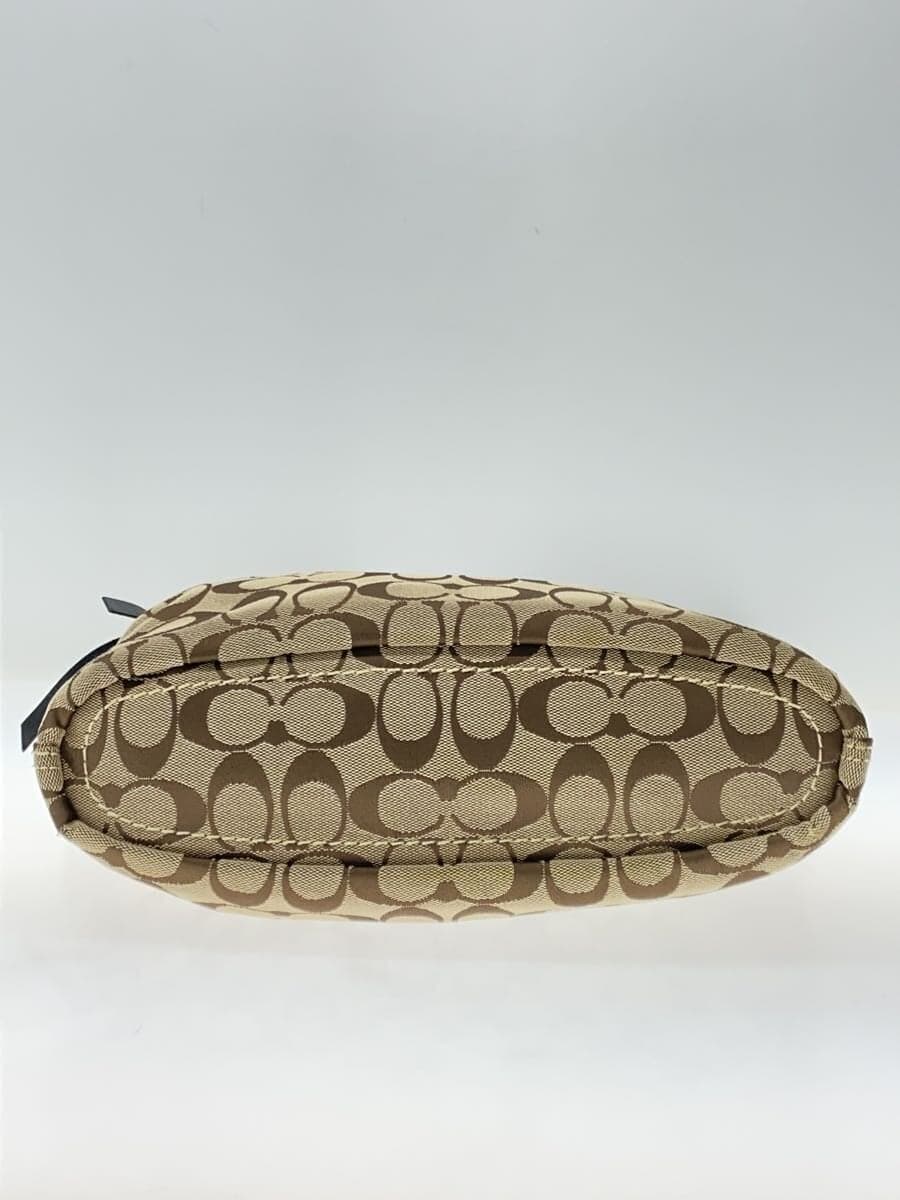 COACH Shoulder Bag Canvas BEG 11444 4