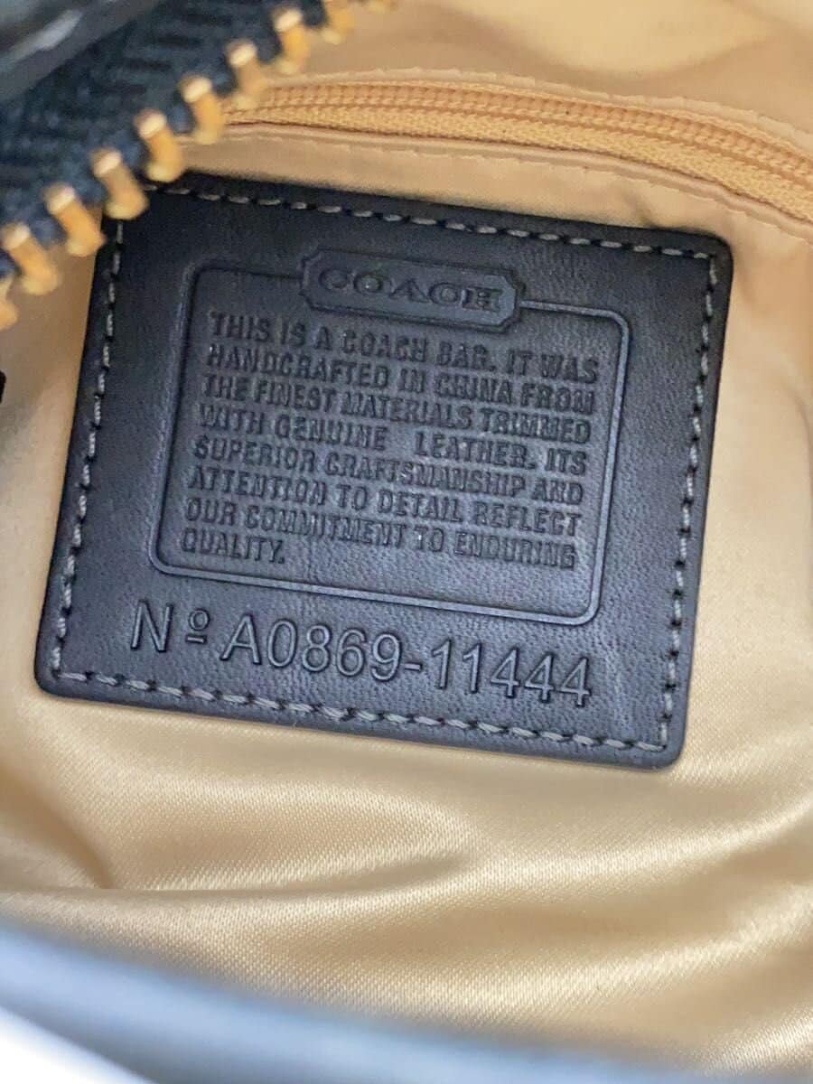 COACH Shoulder Bag Canvas BEG 11444 5