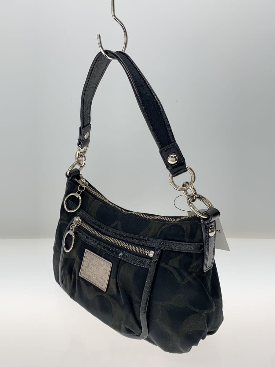 COACH Shoulder Bag Canvas BLK 14562 2