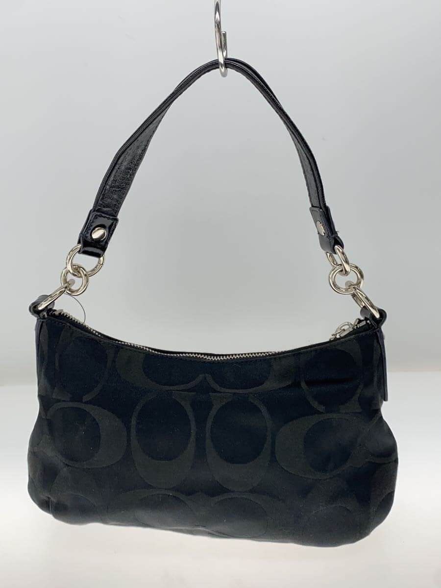 COACH Shoulder Bag Canvas BLK 14562 3