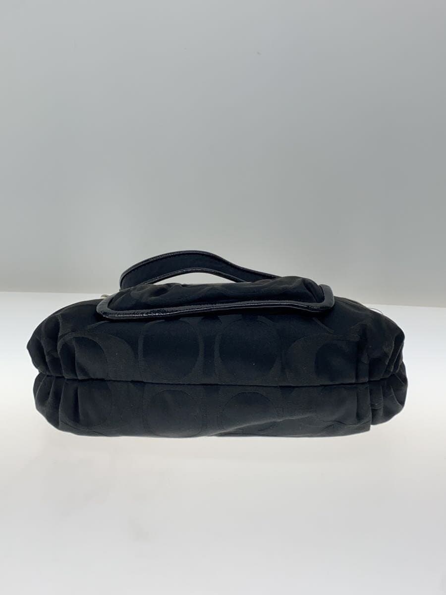 COACH Shoulder Bag Canvas BLK 14562 4