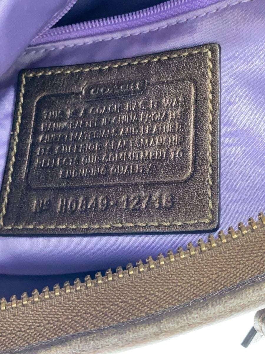 COACH Shoulder Bag Canvas BEG 12718 5