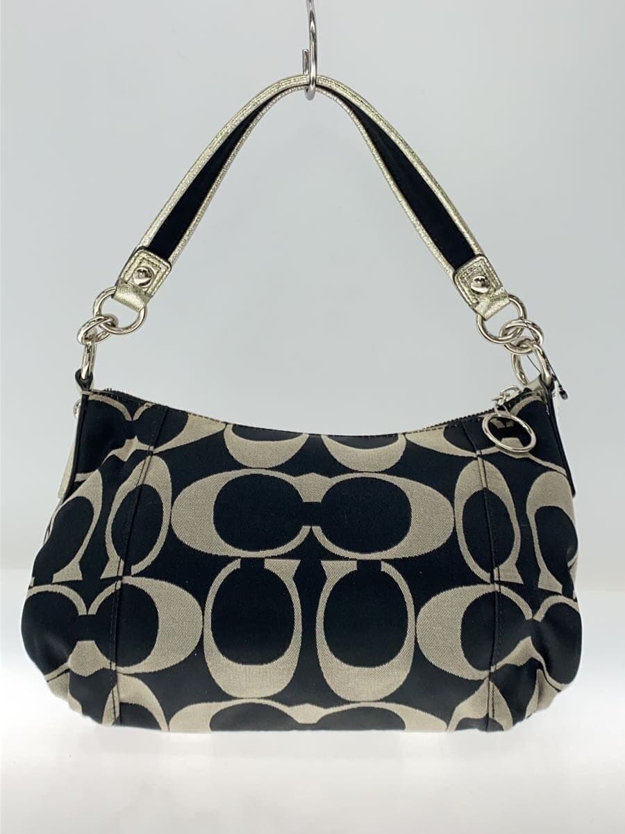 COACH Shoulder Bag Canvas BLK 15317 3