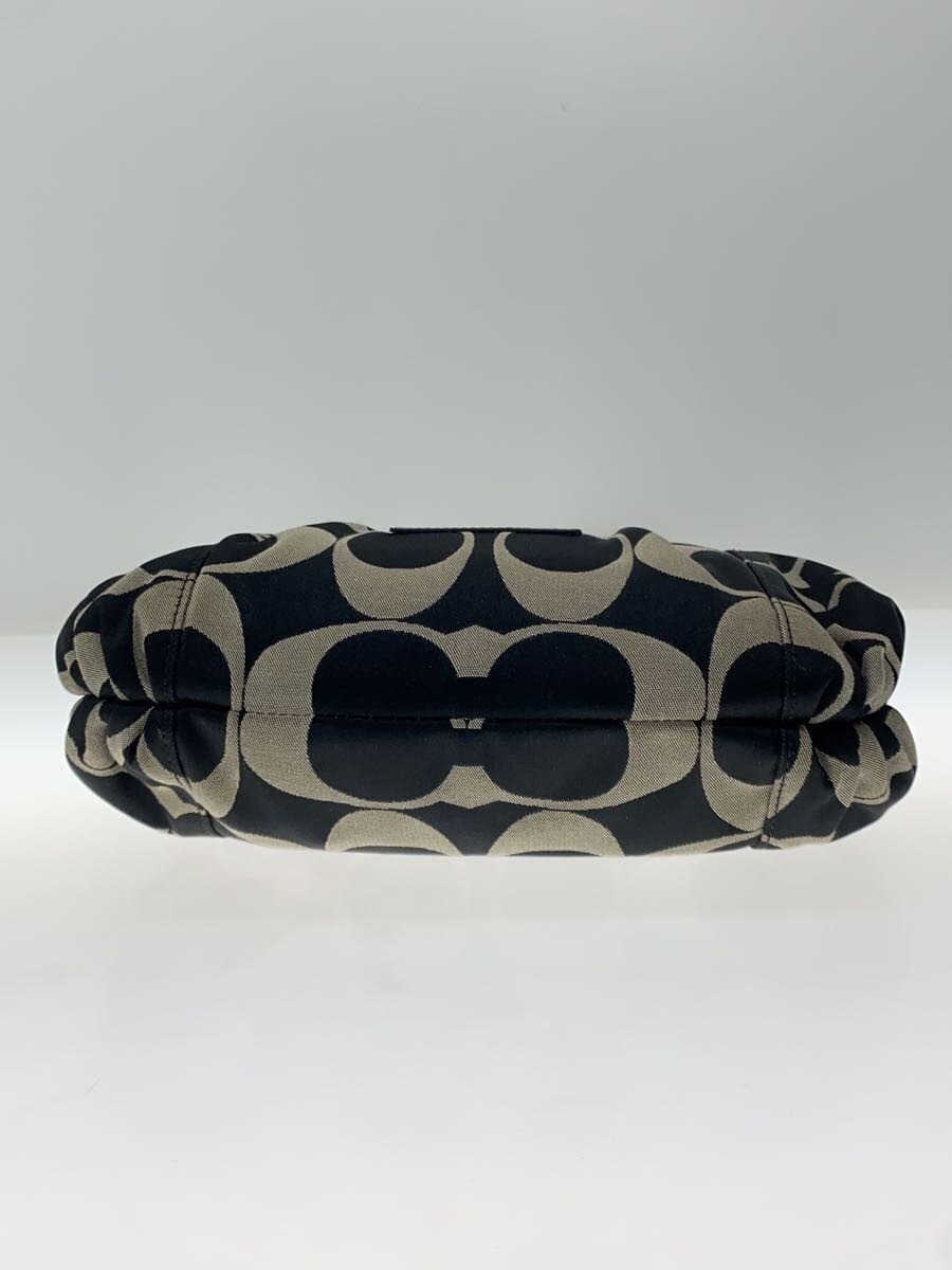 COACH Shoulder Bag Canvas BLK 15317 4