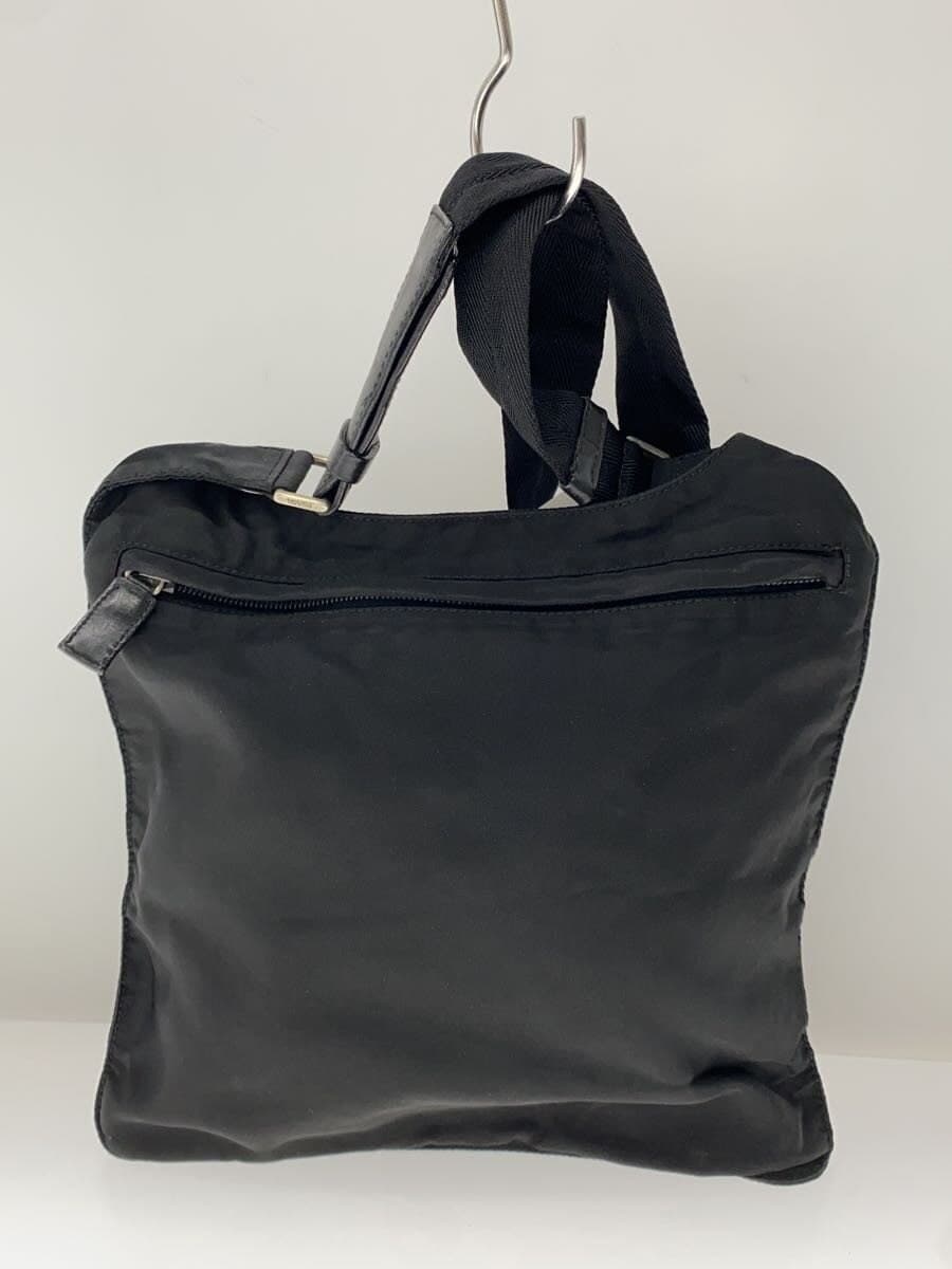 PRADA shoulder bag nylon black plain 3