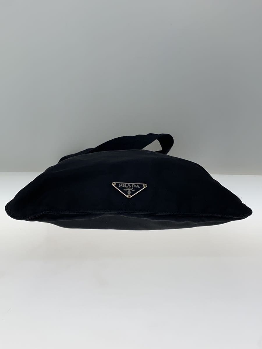 PRADA shoulder bag nylon black plain 4