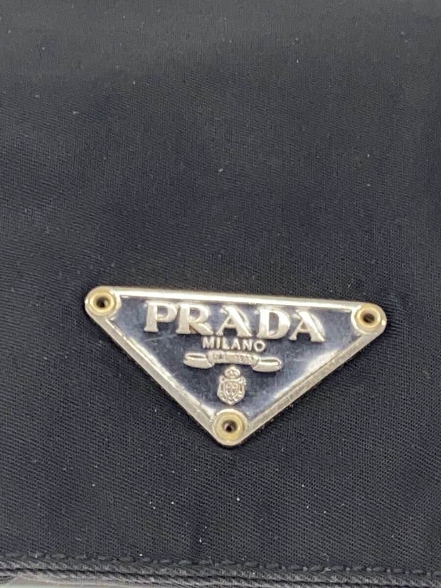 PRADA shoulder bag nylon black plain 5