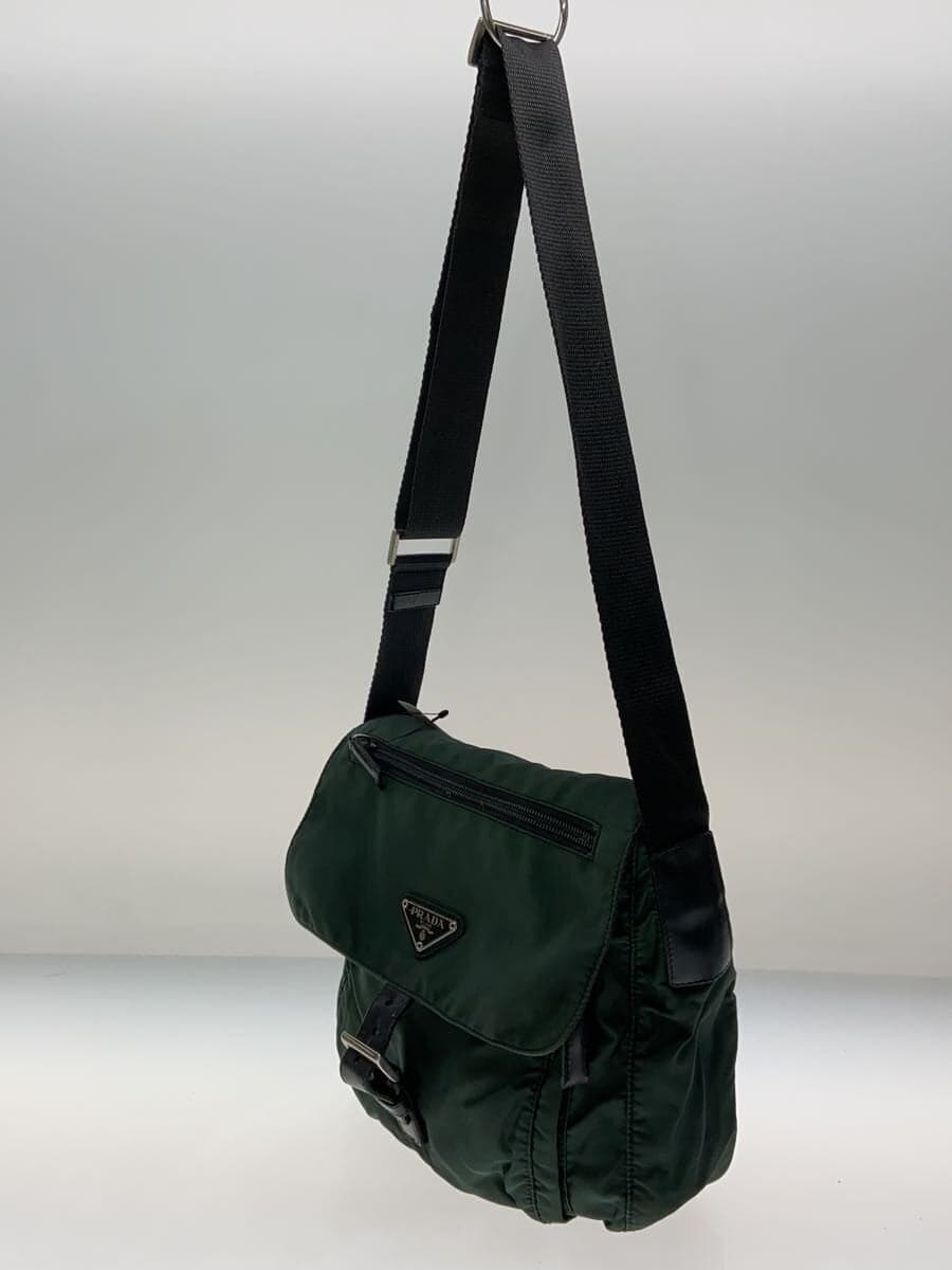 PRADA shoulder bag nylon GRN 2