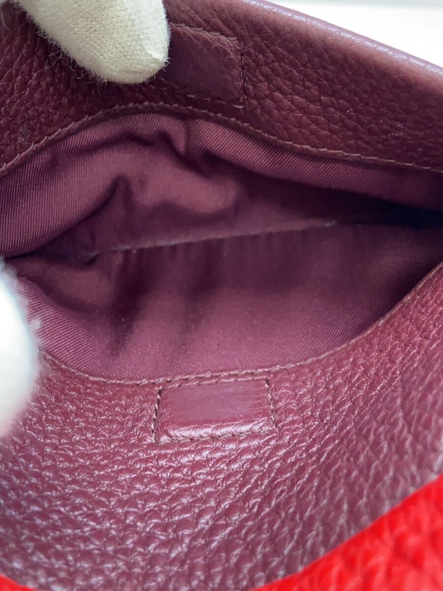 TORY BURCH Perry Patchwork Hearts Mini Bag Shoulder Bag Leather RED 8