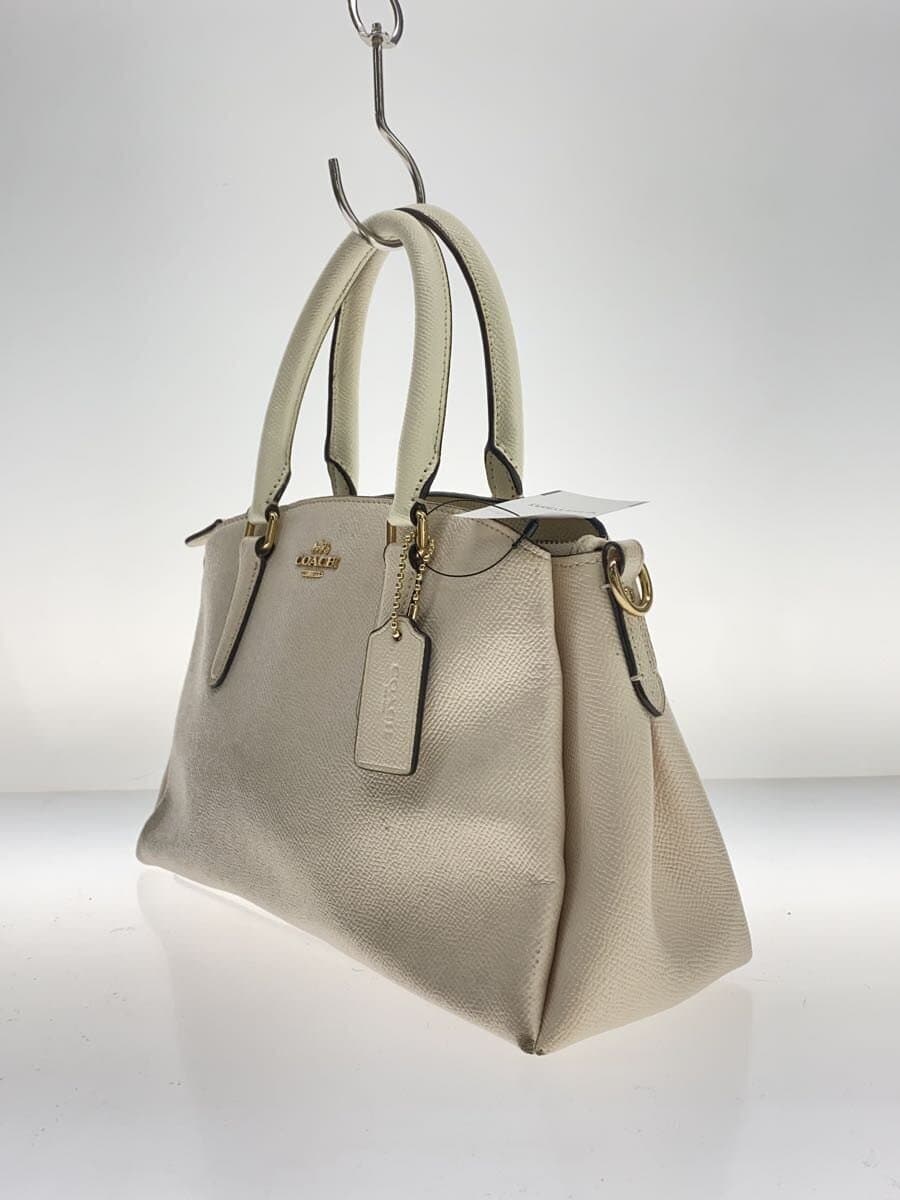 COACH Handbag Leather WHT F28977 2
