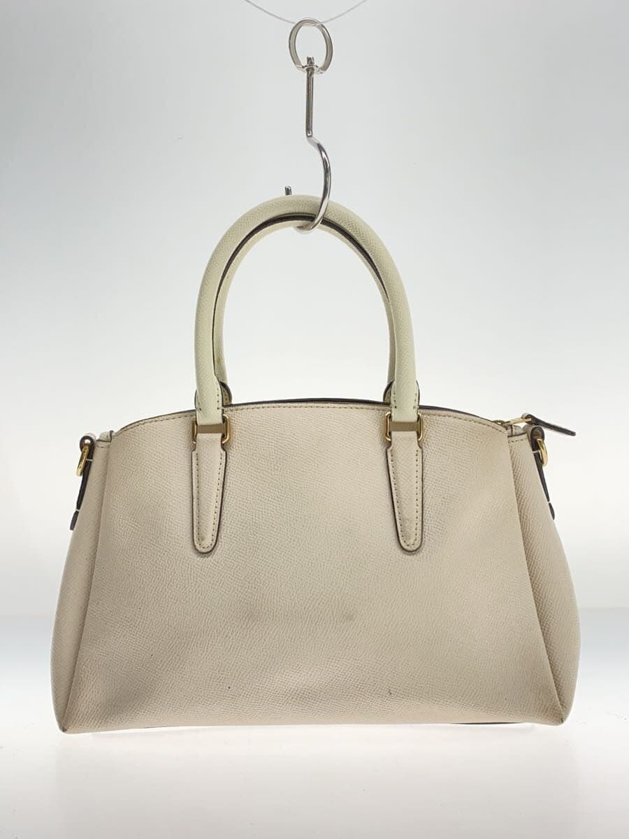 COACH Handbag Leather WHT F28977 3