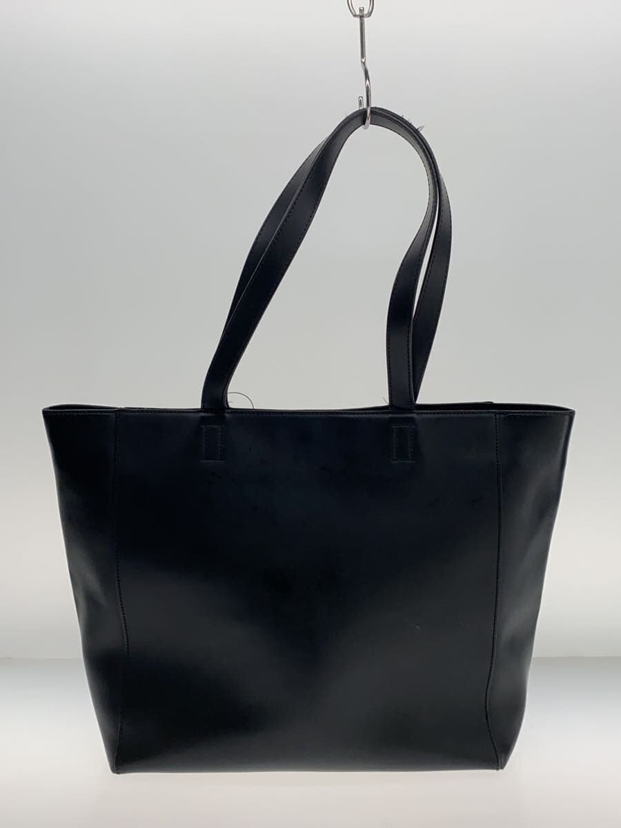 NAUGHTIAM Tote Bag Leather BLK 3