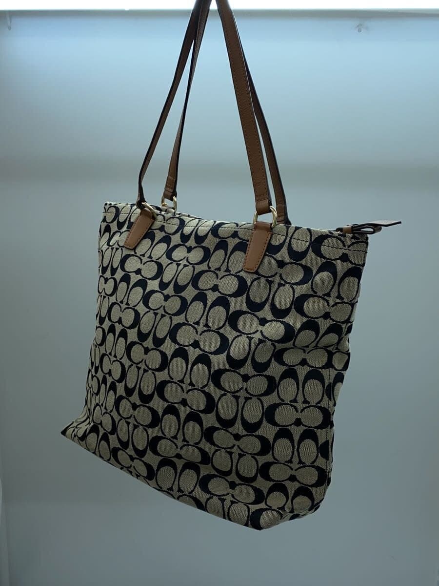 COACH Tote Bag_Signature_All Over Pattern Canvas BLK All Over Pattern 2
