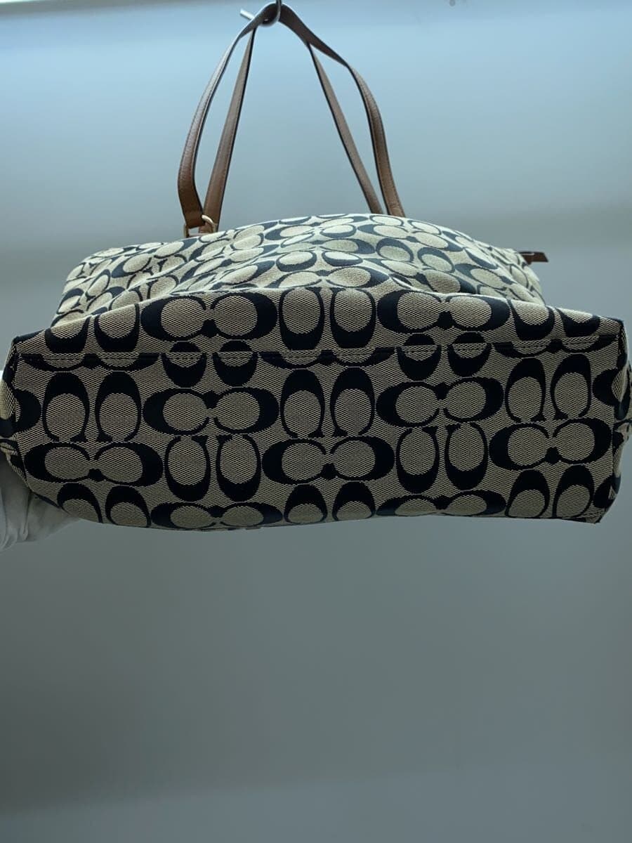COACH Tote Bag_Signature_All Over Pattern Canvas BLK All Over Pattern 4
