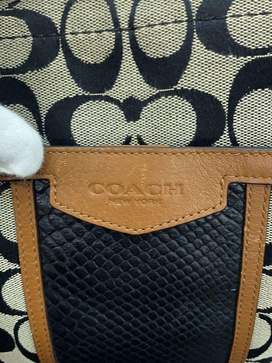COACH Tote Bag_Signature_All Over Pattern Canvas BLK All Over Pattern 5