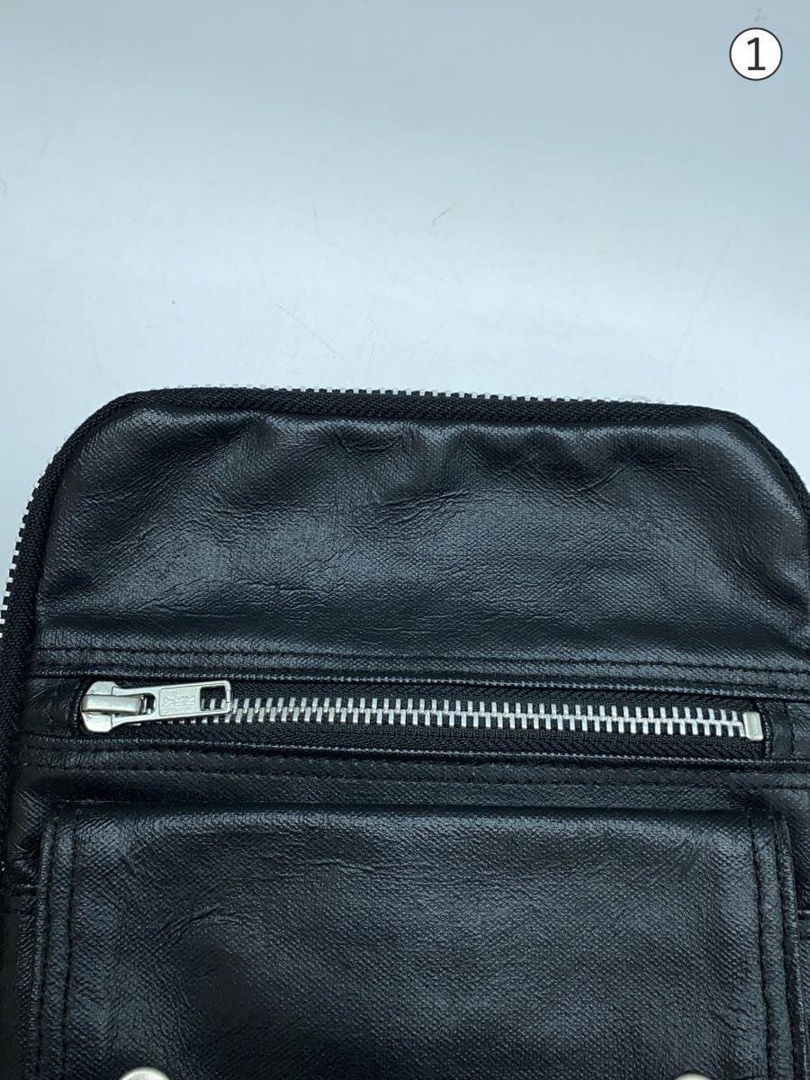 PORTER Shoulder Bag Leather BLK 7