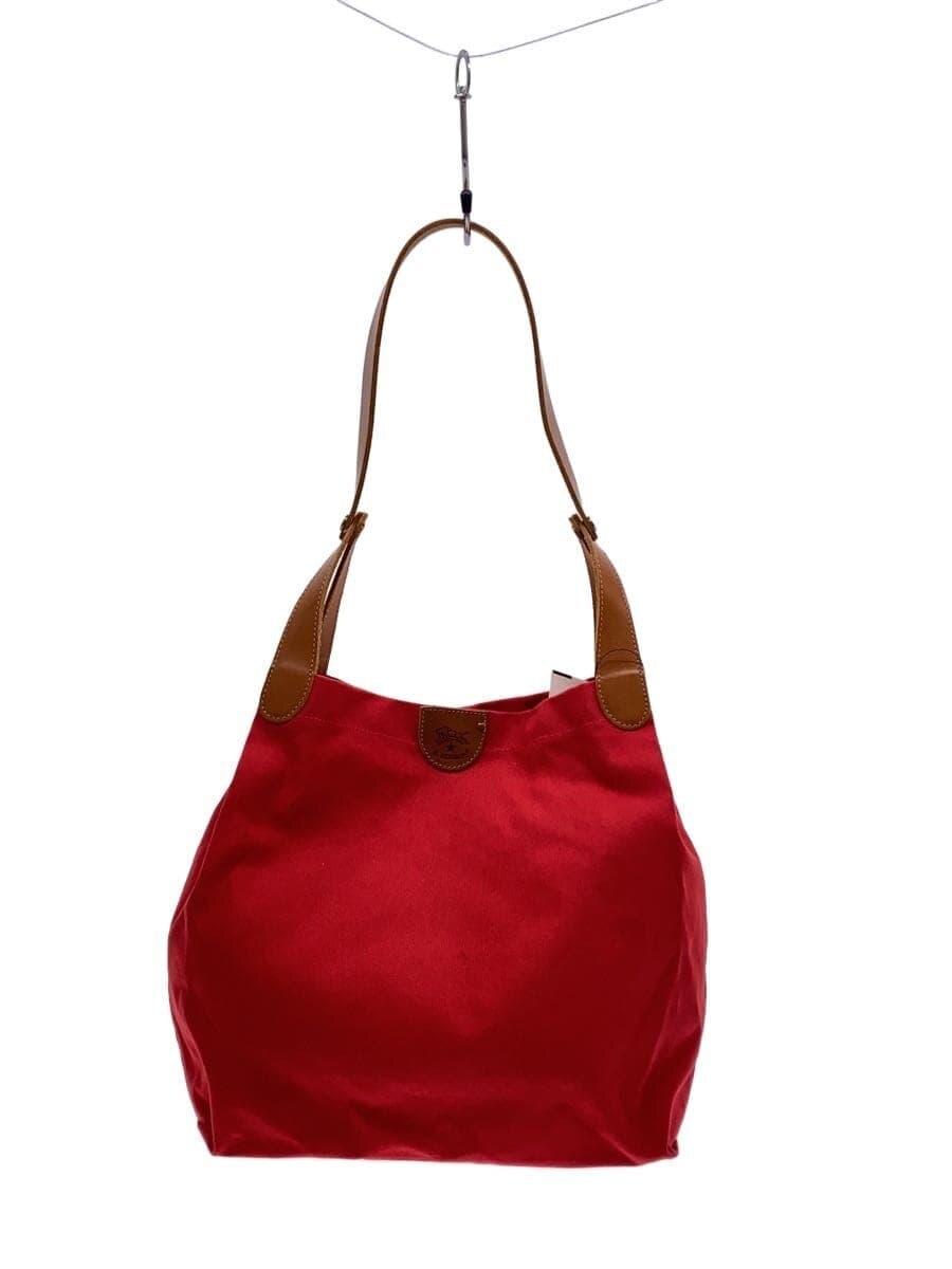 IL BISONTE Tote Bag Canvas RED Solid